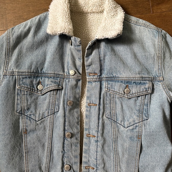 DENIM SHERPA JACKET - Picture 4 of 4